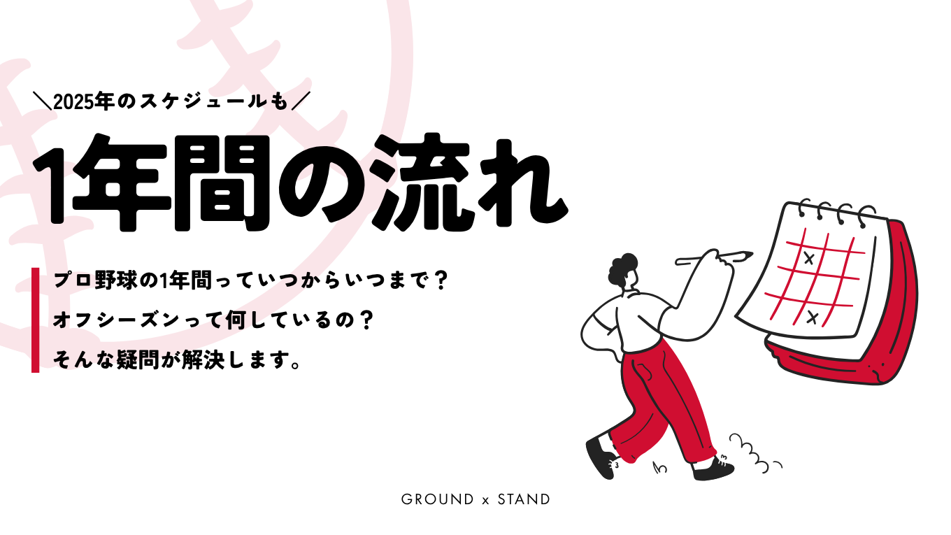 【2025年】プロ野球の1年間の流れと日程｜シーズンはいつからいつまで？