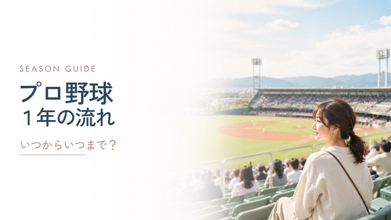 【2026年】プロ野球の1年間の流れと日程｜シーズンはいつからいつまで？
